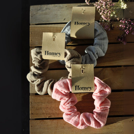 Musselin Scrunchies